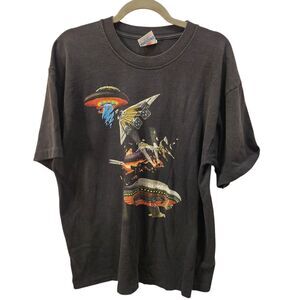 Vintage Boston Band Tour T Shirt XL 90s Rock Concert Double Sided USA Tee